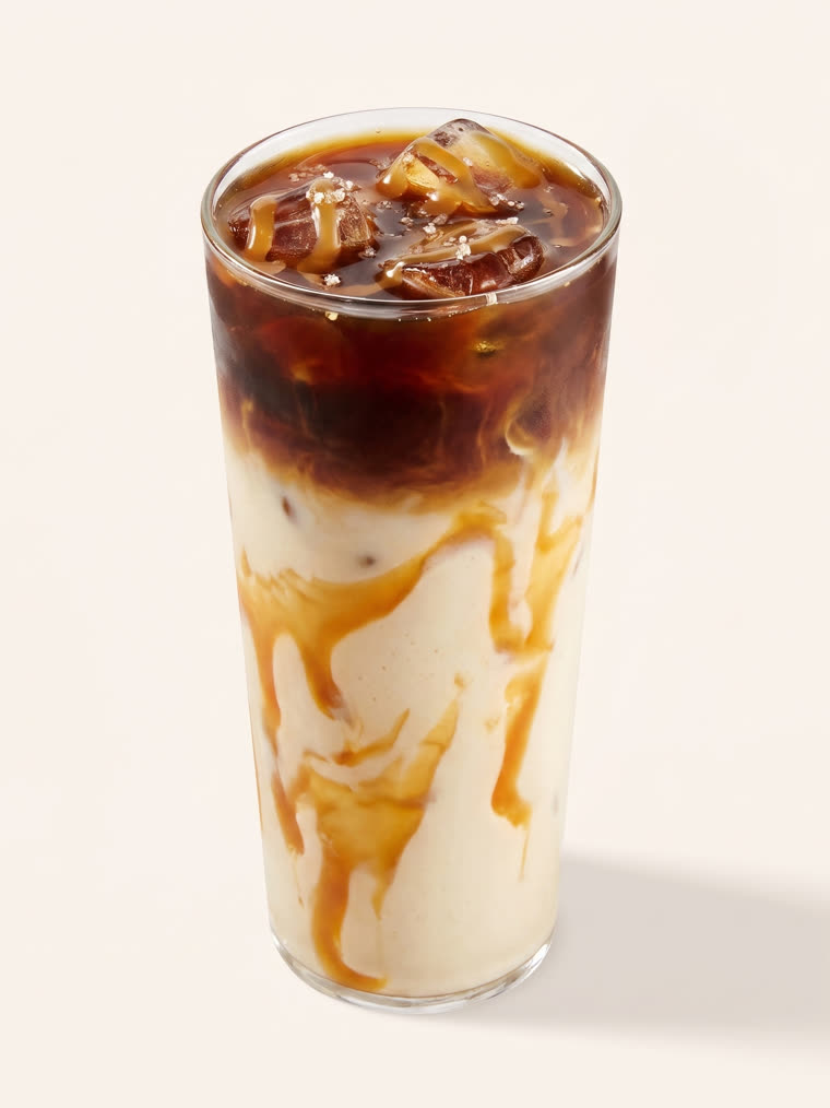 Salted caramel protein cold brew
